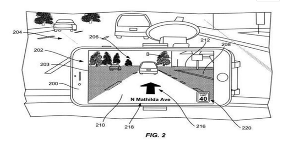 苹果申请AR地图专利 在实时路况上叠加导航信息 苹果申请AR地图专利 在实时路况上叠加导航信息
