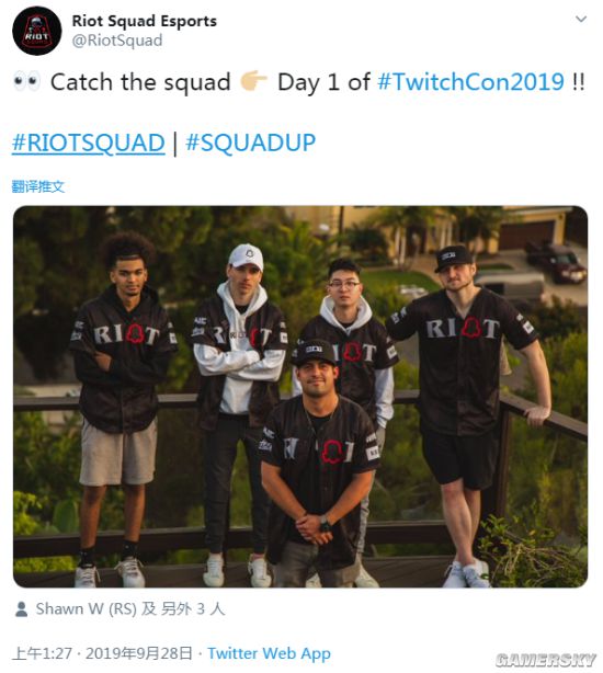 拳头游戏(Riot Games)告电竞组织Riot Squad侵权 商标权受到威胁