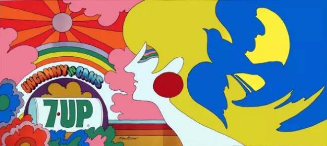 汽水商标设计图案欣赏 | 70s年代的惊艳靓丽七喜海报 汽水商标设计图案欣赏 | 70s年代的惊艳靓丽七喜海报