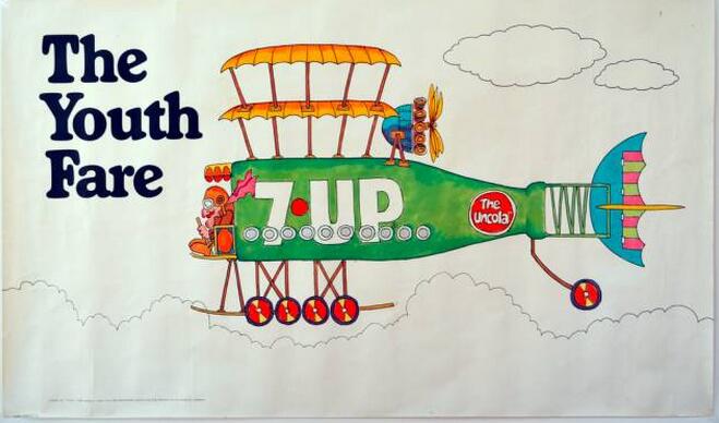 汽水商标设计图案欣赏 | 70s年代的惊艳靓丽七喜海报 汽水商标设计图案欣赏 | 70s年代的惊艳靓丽七喜海报