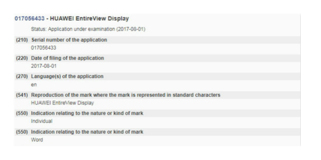 乐视抢先申请注册“全面屏”商标 