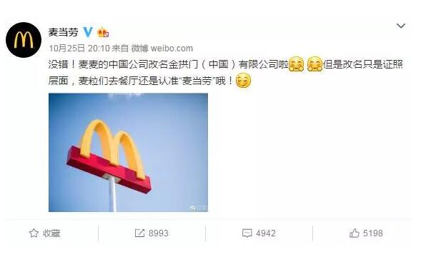 商标价值886亿的麦当劳竟然改名金拱门了?! 商标价值886亿的麦当劳竟然改名金拱门了?!