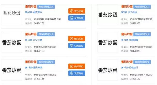 朋友圈被番茄炒蛋刷屏,这枚商标却商机无限! 朋友圈被番茄炒蛋刷屏,这枚商标却商机无限!