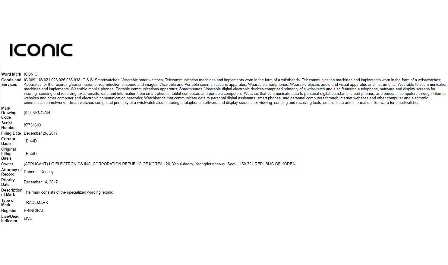 LG被曝全新商标注册ICON，用来取代G系列？