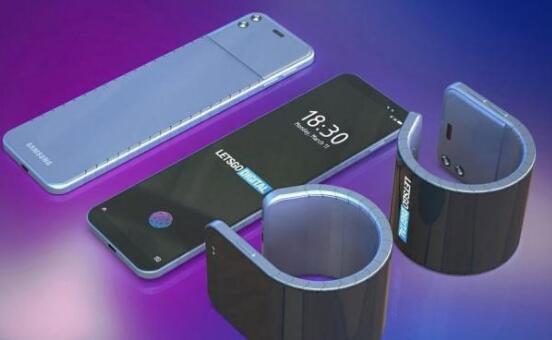 手机也可以弯曲戴在手腕上？三星新专利太酷了！ 