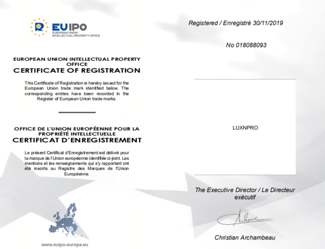 雷克赛恩成功注册商标,进军欧洲市场!